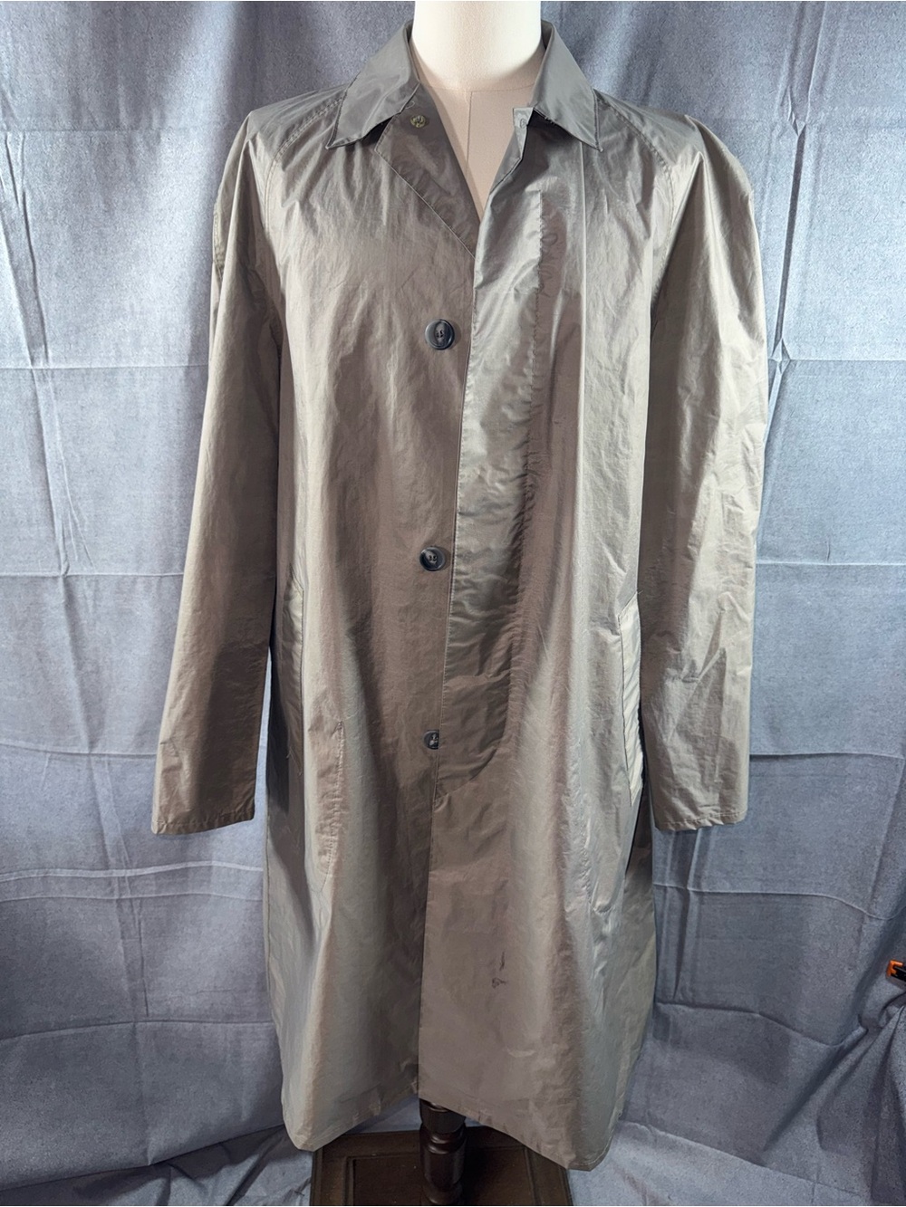 3037-Globetrotter Vintage Men's Single-Breasted Trench Raincoat